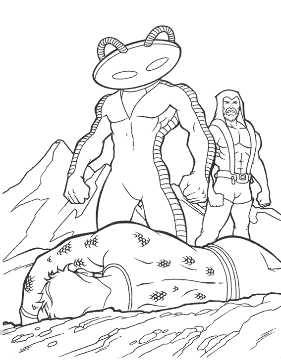 Coloring page: Aquaman (Superheroes) #85023 - Free Printable Coloring Pages