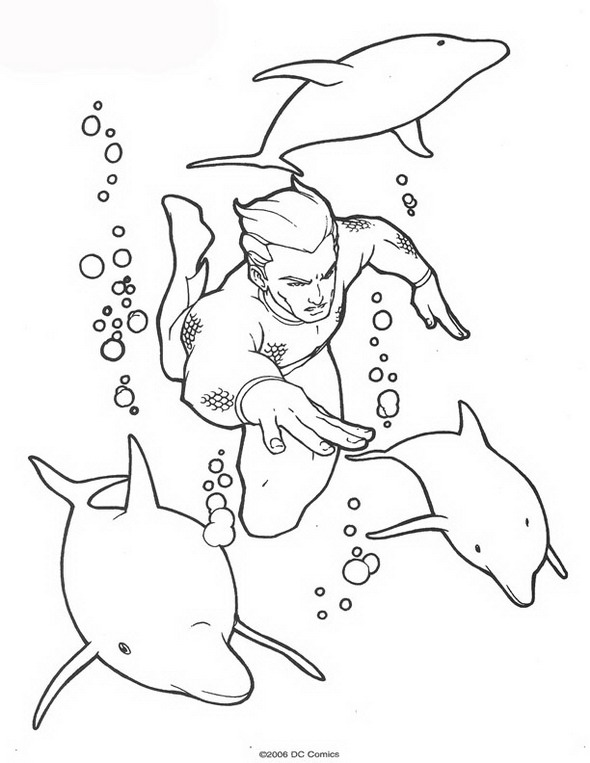 Coloring page: Aquaman (Superheroes) #85024 - Free Printable Coloring Pages