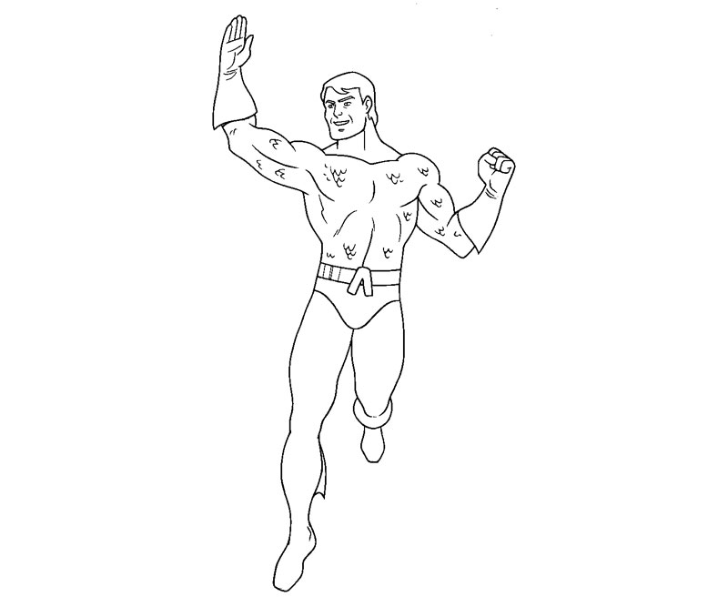 Coloring page: Aquaman (Superheroes) #85111 - Free Printable Coloring Pages