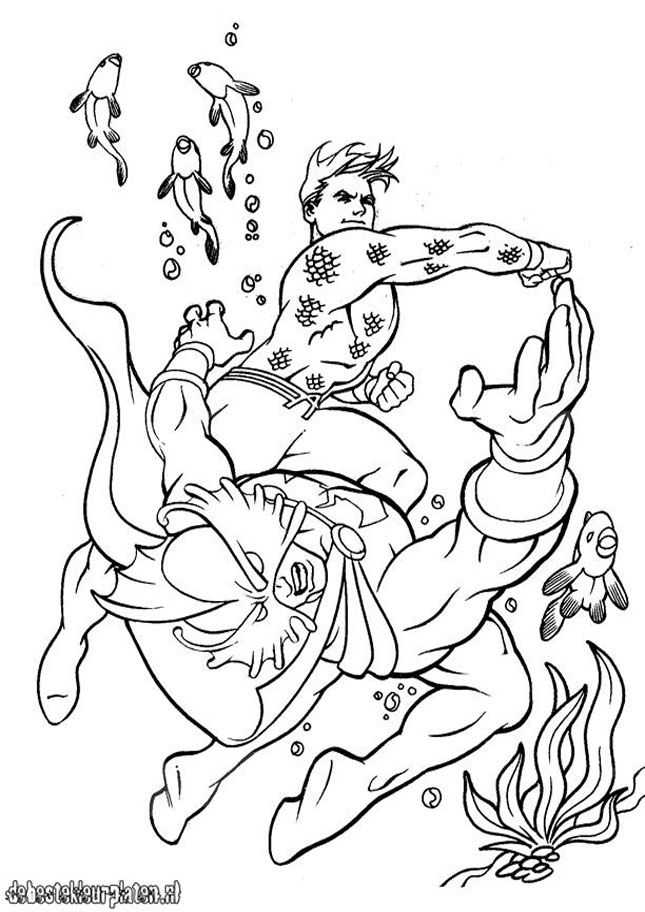 Coloring page: Aquaman (Superheroes) #85160 - Free Printable Coloring Pages