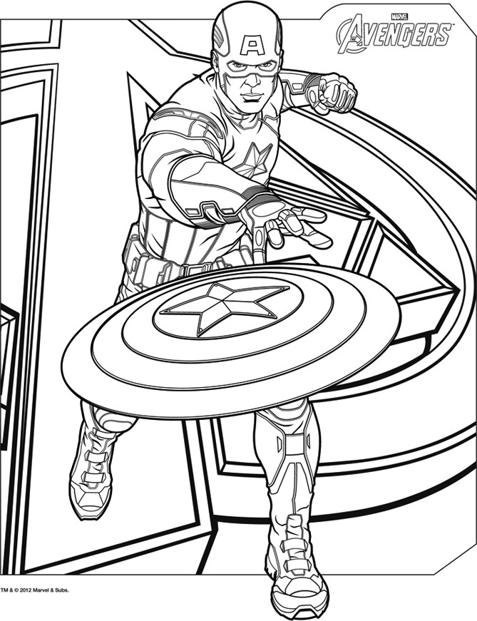 Coloring page: Avengers (Superheroes) #74018 - Free Printable Coloring Pages