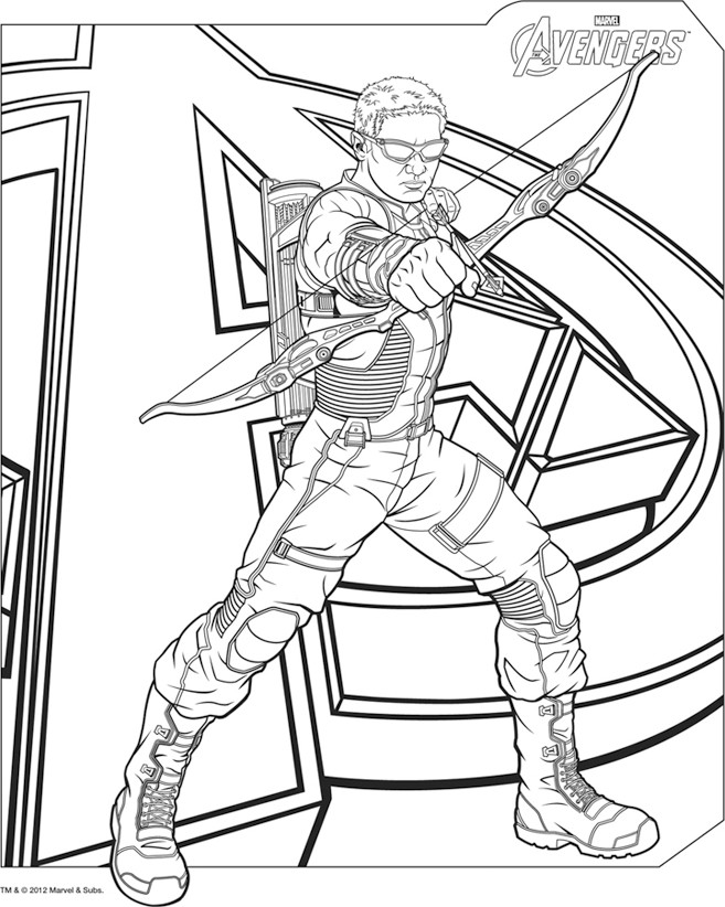 Coloring page: Avengers (Superheroes) #74024 - Printable coloring pages