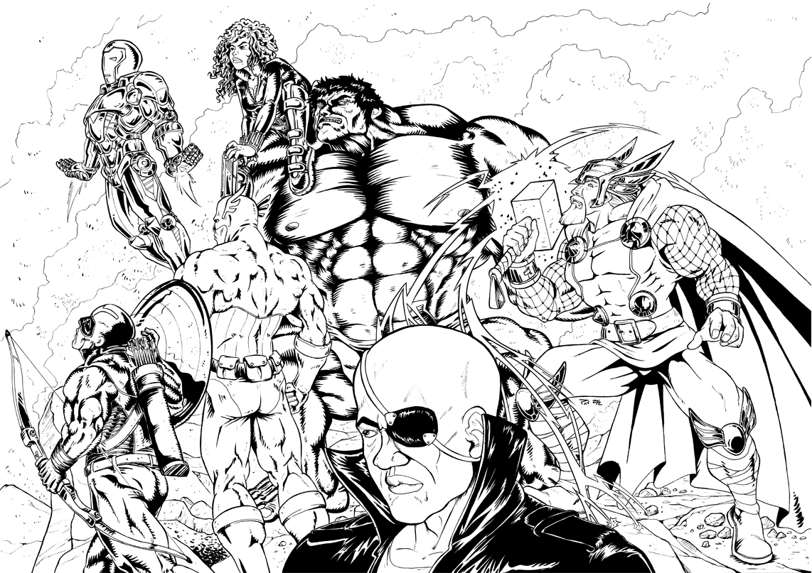 Coloring page: Avengers (Superheroes) #74032 - Free Printable Coloring Pages