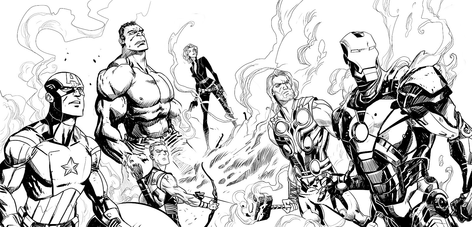Coloring page: Avengers (Superheroes) #74035 - Printable coloring pages