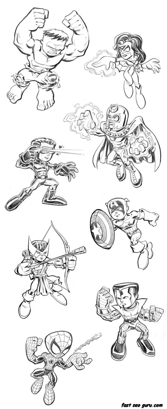Coloring page: Avengers (Superheroes) #74060 - Free Printable Coloring Pages