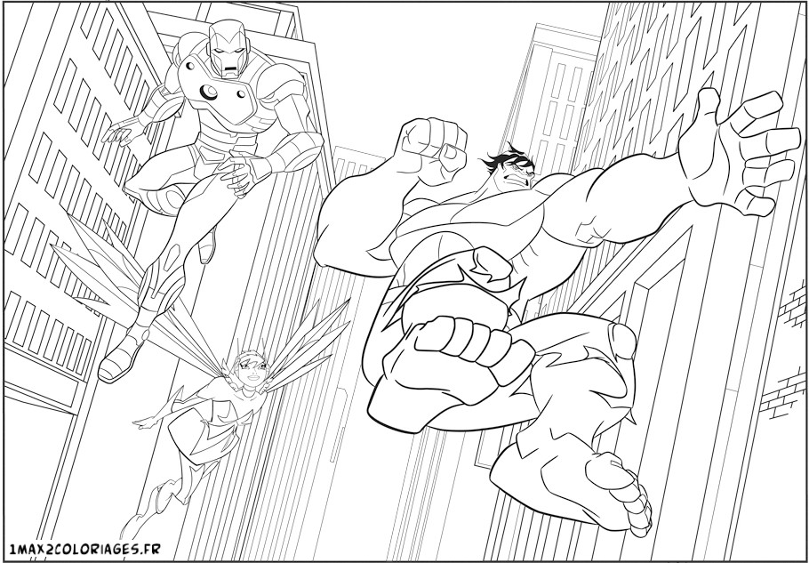 Coloring page: Avengers (Superheroes) #74090 - Printable coloring pages