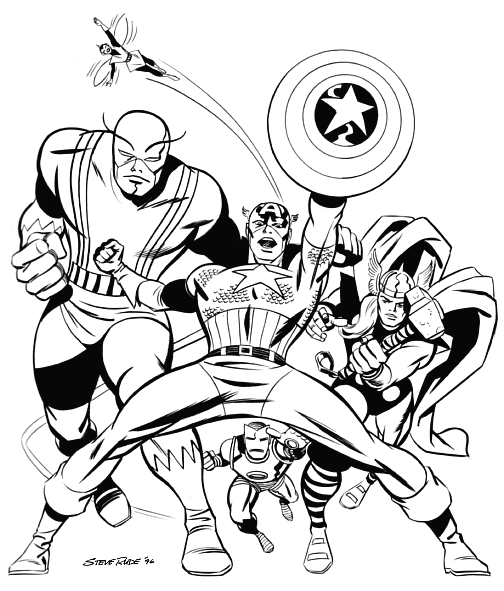 Coloring page: Avengers (Superheroes) #74103 - Free Printable Coloring Pages