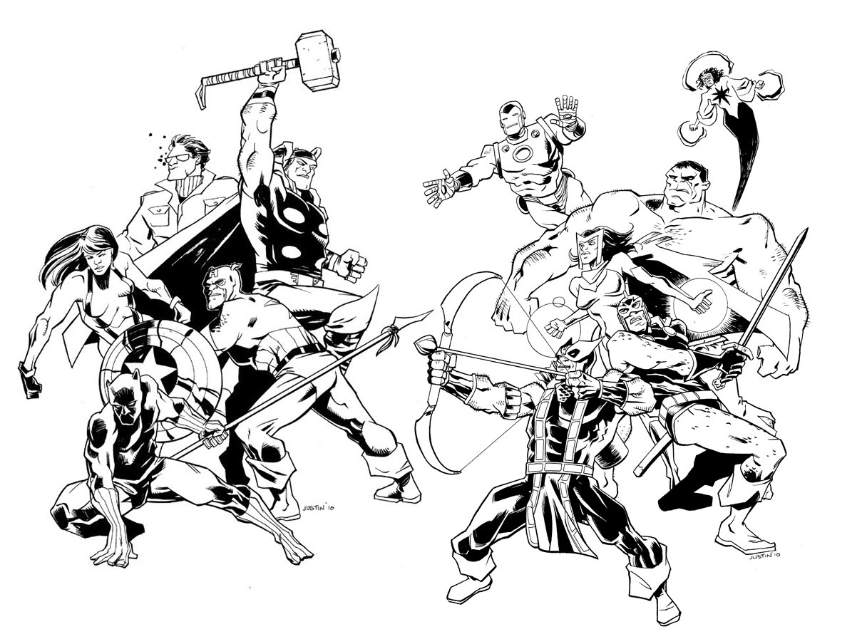 Coloring page: Avengers (Superheroes) #74117 - Free Printable Coloring Pages