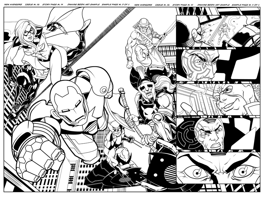 Coloring page: Avengers (Superheroes) #74192 - Free Printable Coloring Pages