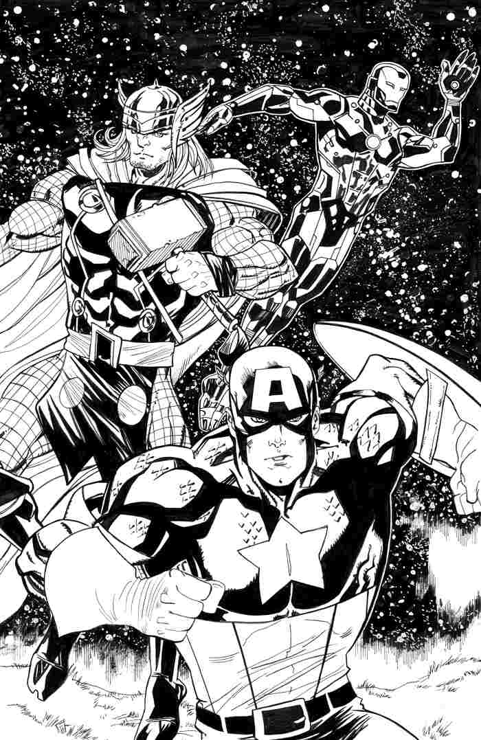 Coloring page: Avengers (Superheroes) #74196 - Printable coloring pages