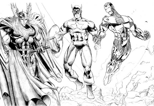 Coloring page: Avengers (Superheroes) #74220 - Free Printable Coloring Pages