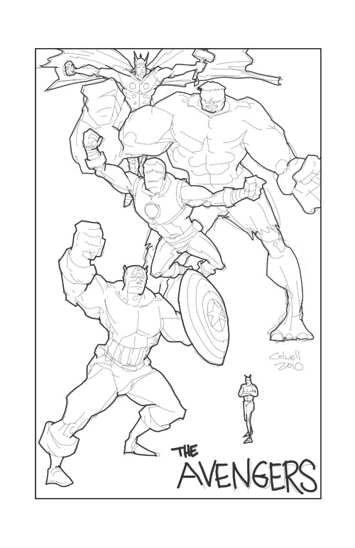 Coloring page: Avengers (Superheroes) #74229 - Free Printable Coloring Pages
