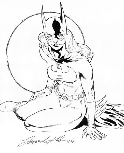 Coloring page: Batgirl (Superheroes) #77749 - Free Printable Coloring Pages