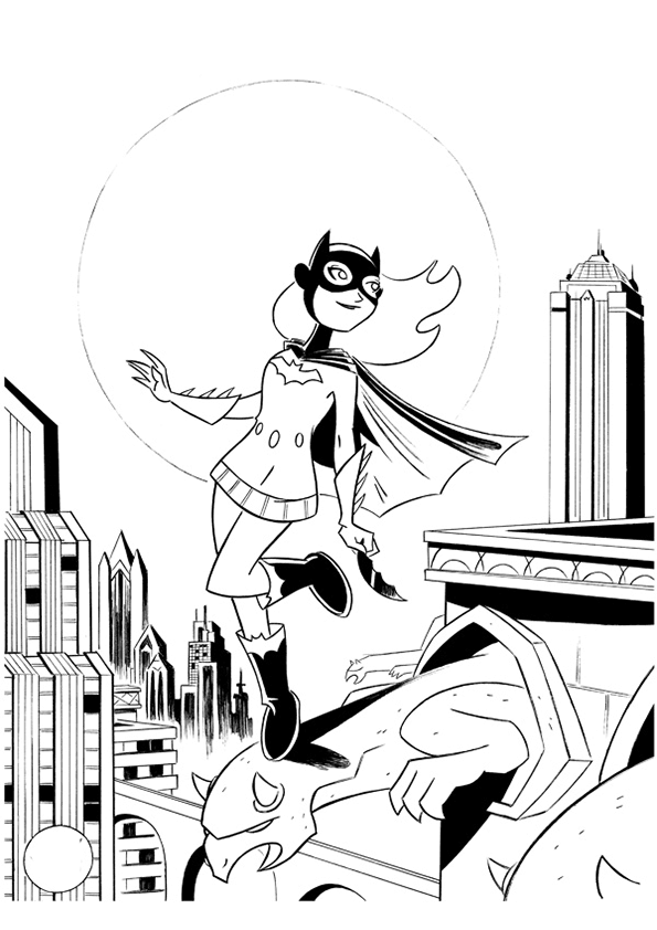 Coloring page: Batgirl (Superheroes) #77801 - Free Printable Coloring Pages