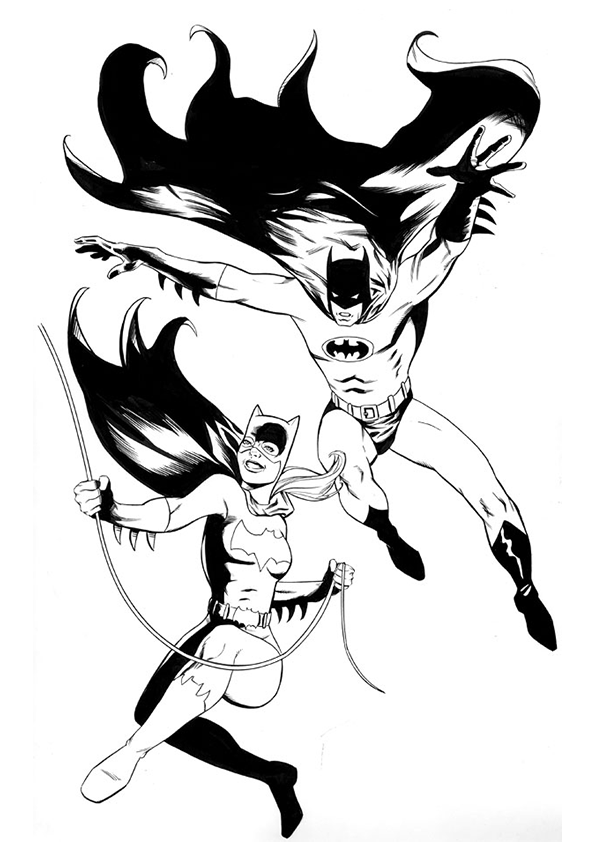 Coloring page: Batgirl (Superheroes) #77847 - Free Printable Coloring Pages