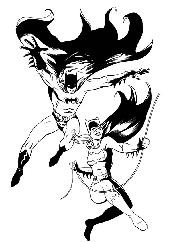 Drawing Batgirl #77862 (Superheroes) – Printable coloring pages