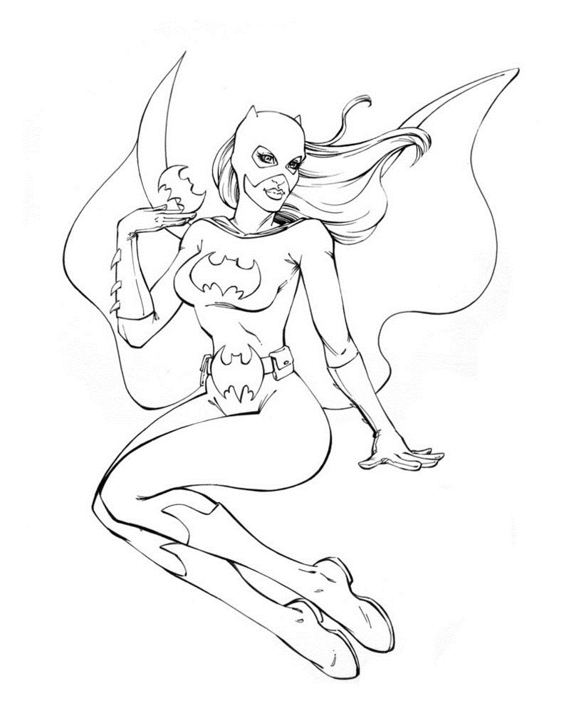 Coloring page: Batgirl (Superheroes) #77875 - Free Printable Coloring Pages