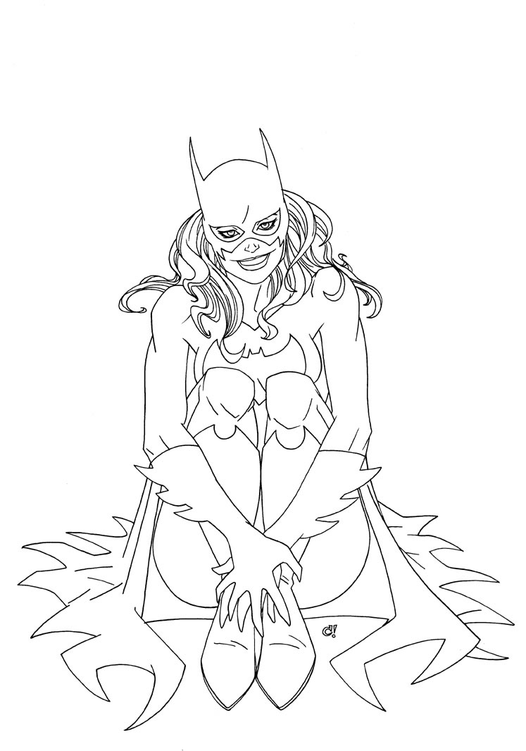 Coloring page: Batgirl (Superheroes) #77960 - Free Printable Coloring Pages