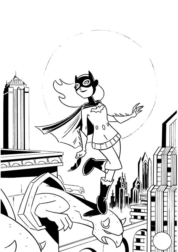 Coloring page: Batgirl (Superheroes) #77971 - Printable coloring pages