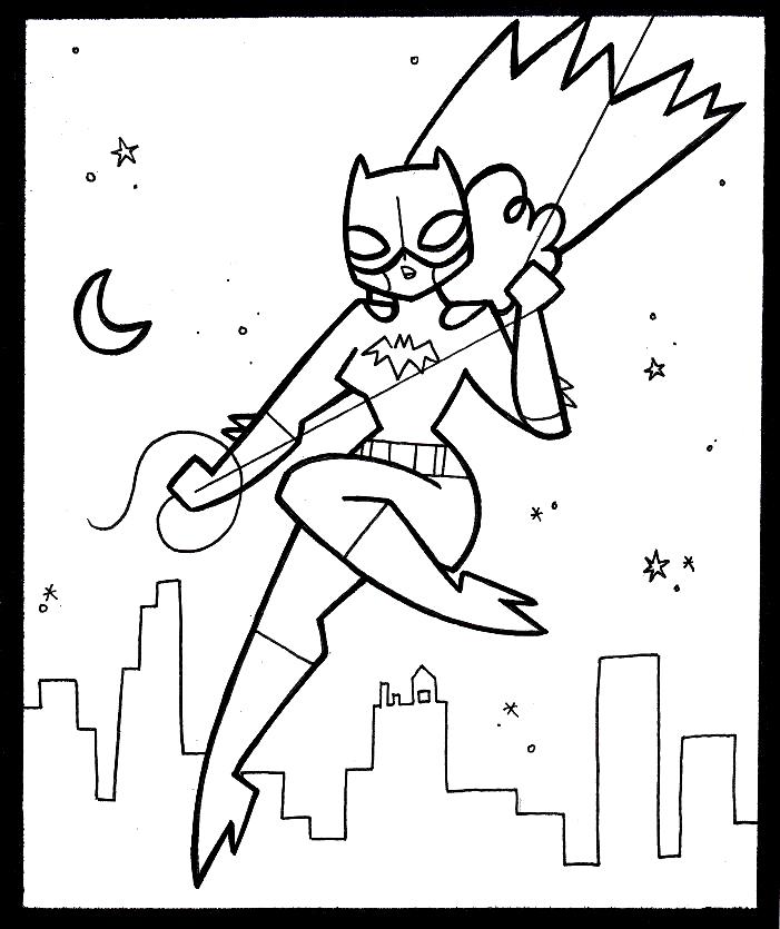 Coloring page: Batgirl (Superheroes) #78012 - Free Printable Coloring Pages