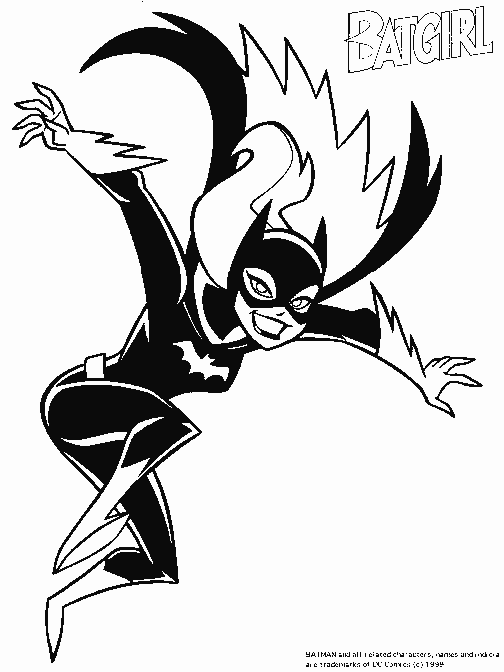 Coloring page: Batgirl (Superheroes) #78018 - Free Printable Coloring Pages