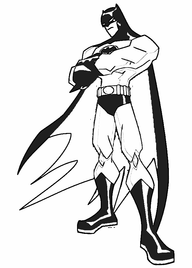 Coloring page: Batman (Superheroes) #76827 - Free Printable Coloring Pages