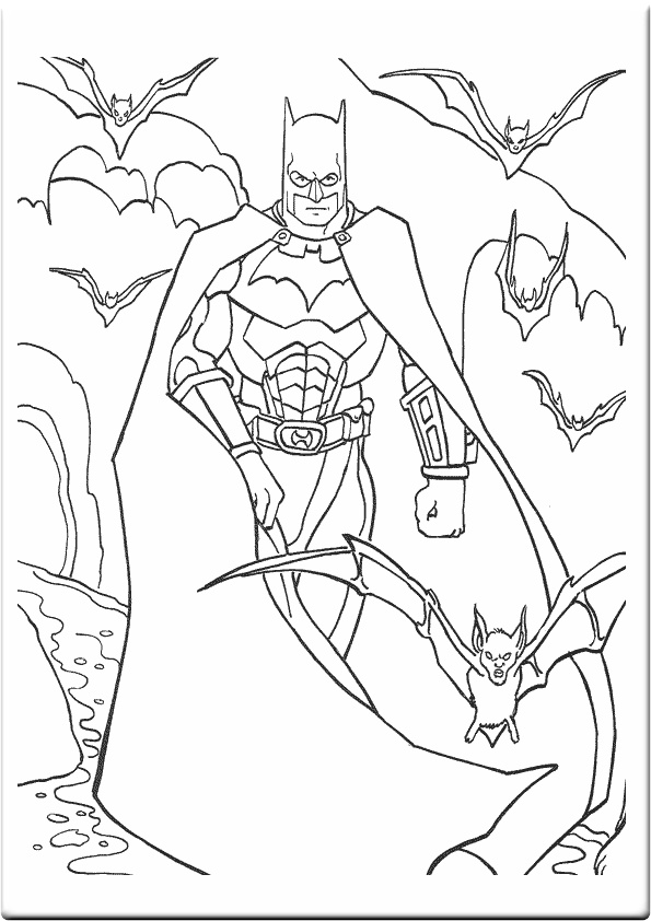 Coloring page: Batman (Superheroes) #76837 - Printable coloring pages