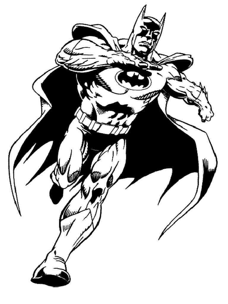 Coloring page: Batman (Superheroes) #76848 - Free Printable Coloring Pages