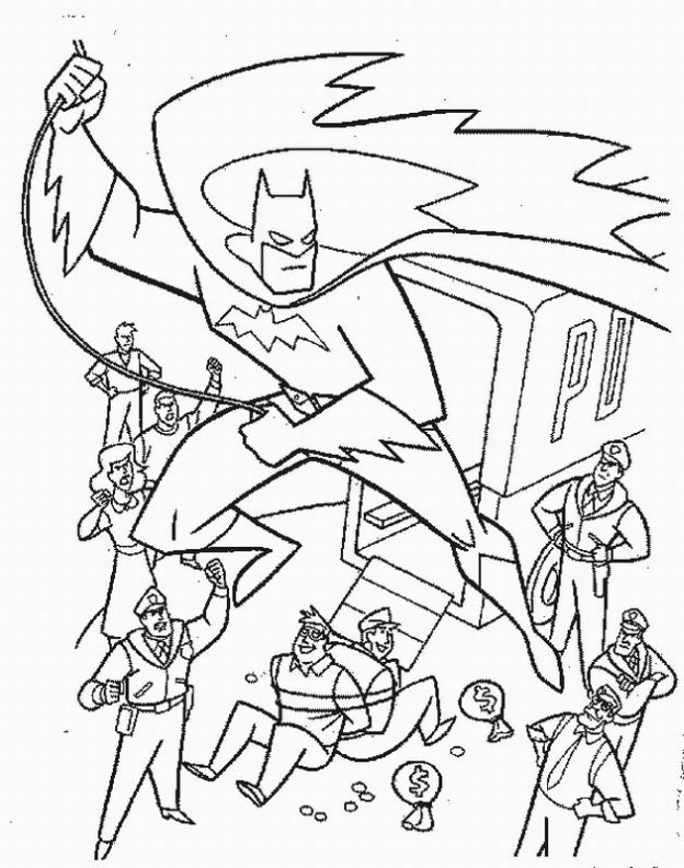 Coloring page: Batman (Superheroes) #76853 - Free Printable Coloring Pages
