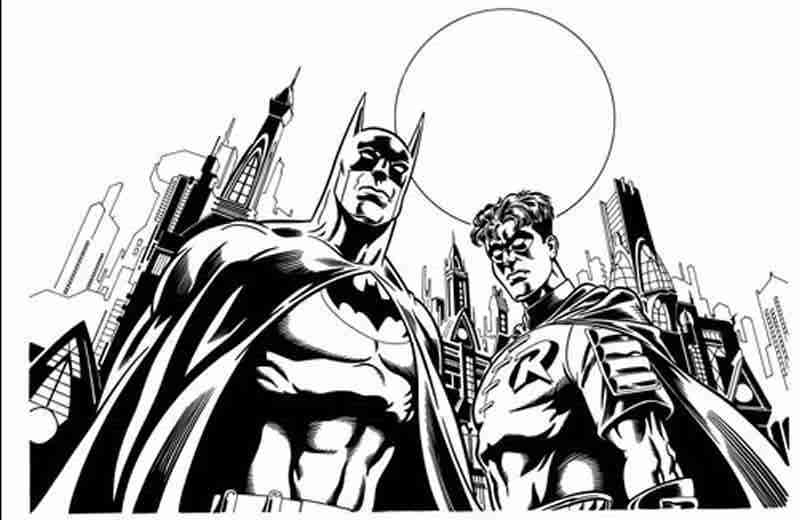 Coloring page: Batman (Superheroes) #76854 - Free Printable Coloring Pages