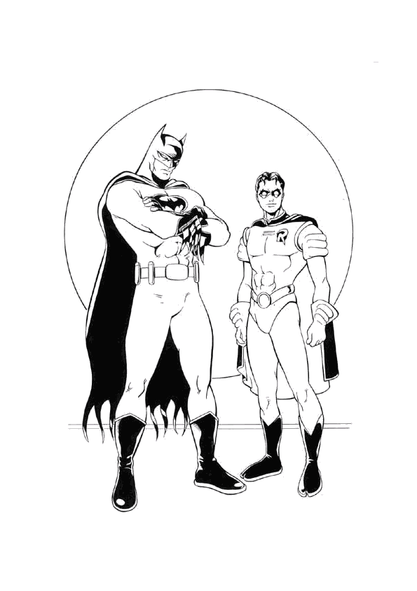 Coloring page: Batman (Superheroes) #76859 - Free Printable Coloring Pages
