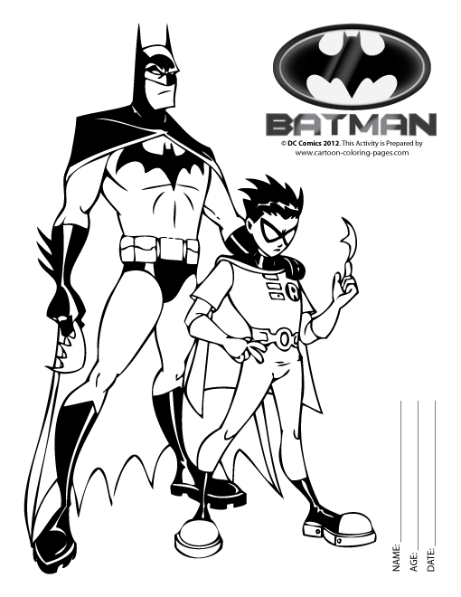 Coloring page: Batman (Superheroes) #76862 - Free Printable Coloring Pages