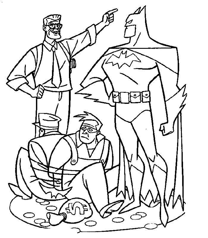 Coloring page: Batman (Superheroes) #76882 - Free Printable Coloring Pages