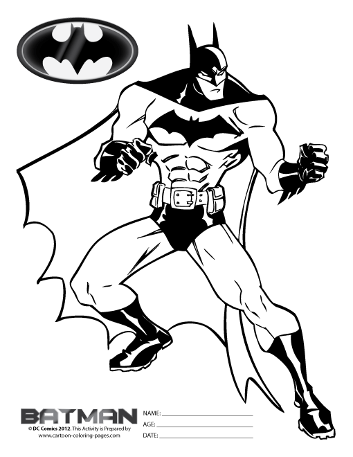 Coloring page: Batman (Superheroes) #76890 - Free Printable Coloring Pages