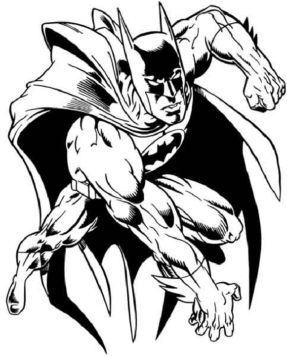 Coloring page: Batman (Superheroes) #76893 - Free Printable Coloring Pages