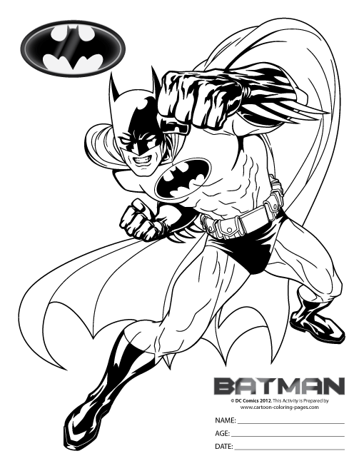 Coloring page: Batman (Superheroes) #76898 - Free Printable Coloring Pages
