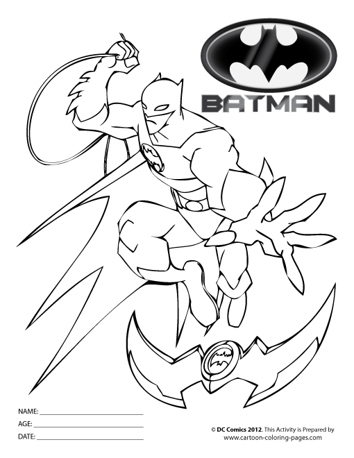 Coloring page: Batman (Superheroes) #76928 - Free Printable Coloring Pages