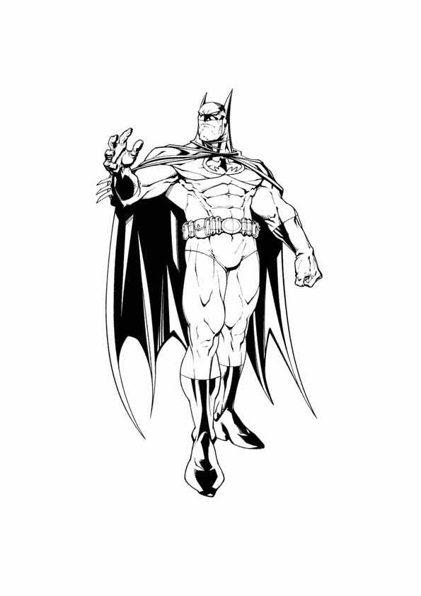 Coloring page: Batman (Superheroes) #76933 - Free Printable Coloring Pages