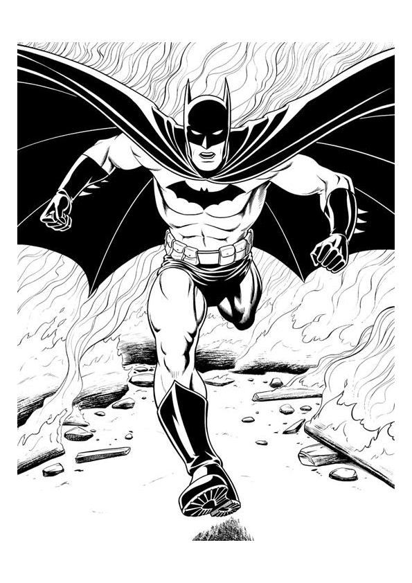 Coloring page: Batman (Superheroes) #76952 - Free Printable Coloring Pages