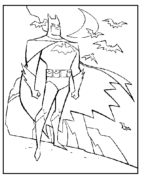 Coloring page: Batman (Superheroes) #76961 - Free Printable Coloring Pages