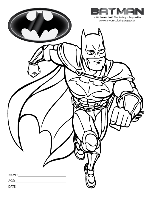 Coloring page: Batman (Superheroes) #77003 - Free Printable Coloring Pages