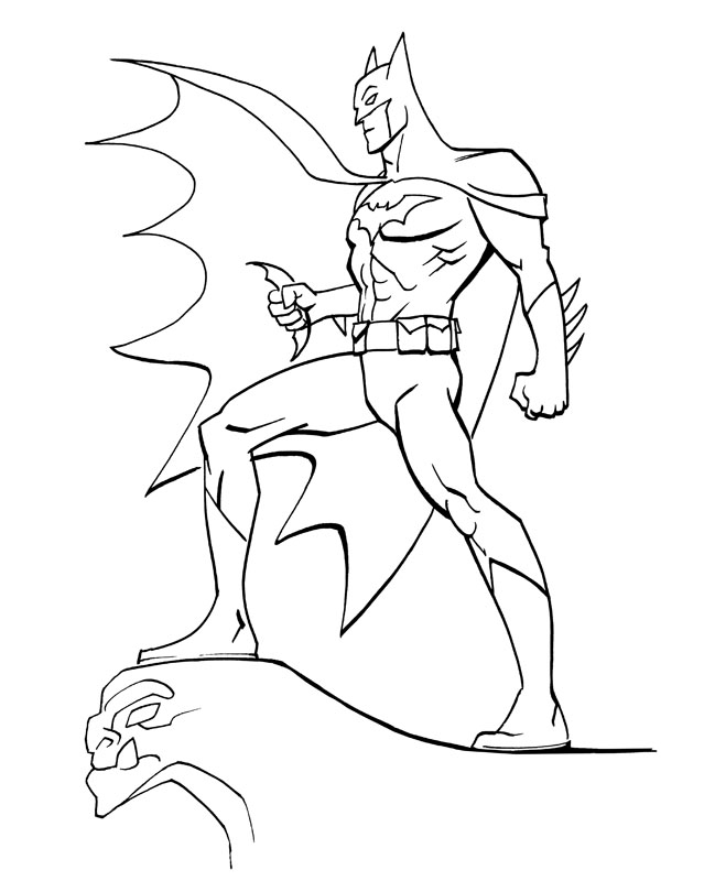 Coloring page: Batman (Superheroes) #77031 - Printable coloring pages