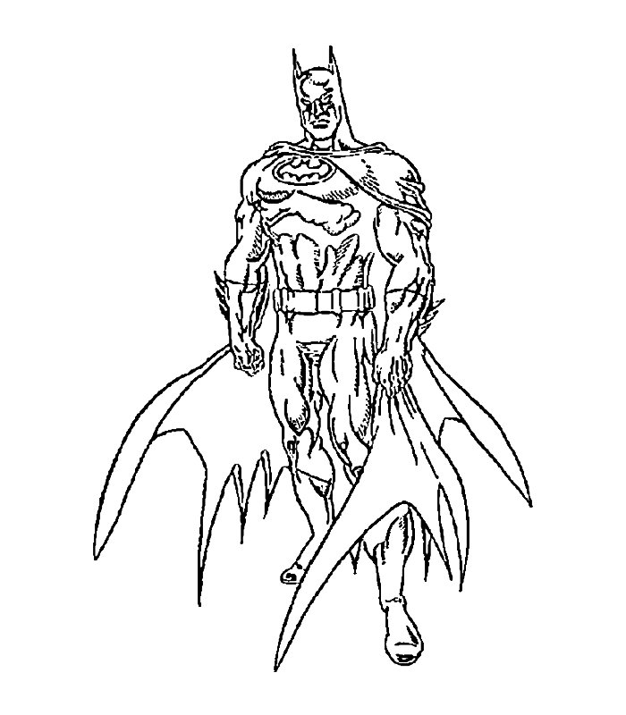 Coloring page: Batman (Superheroes) #77035 - Free Printable Coloring Pages
