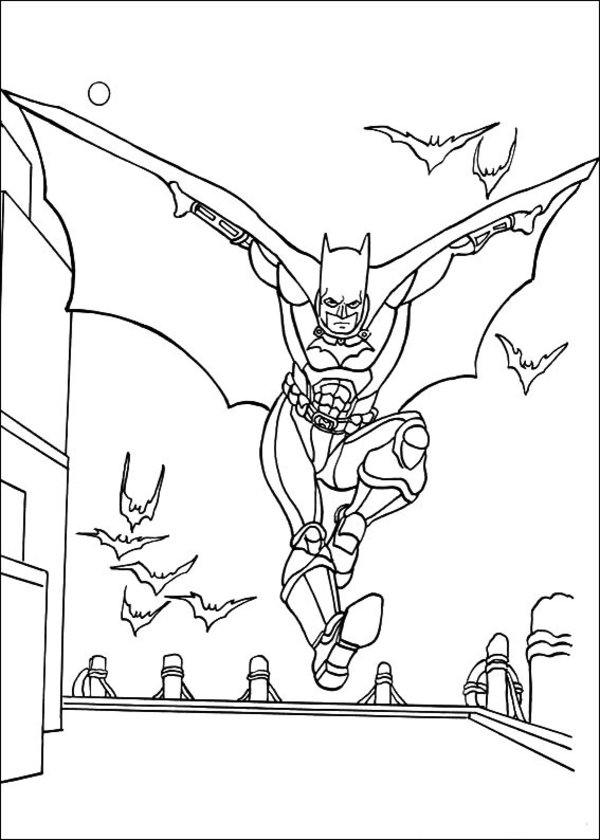 Coloring page: Batman (Superheroes) #77038 - Free Printable Coloring Pages