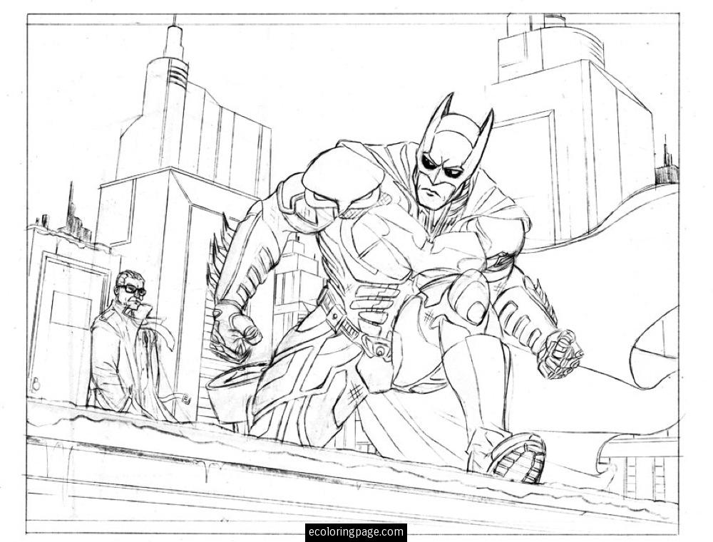 Coloring page: Batman (Superheroes) #77060 - Free Printable Coloring Pages