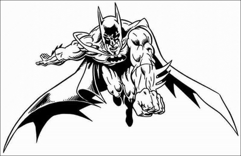 Coloring page: Batman (Superheroes) #77088 - Free Printable Coloring Pages