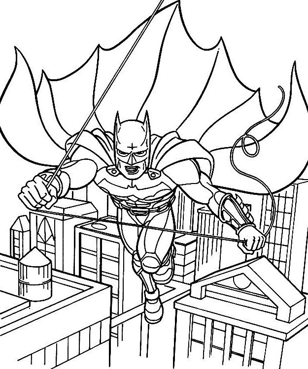 Coloring page: Batman (Superheroes) #77099 - Free Printable Coloring Pages