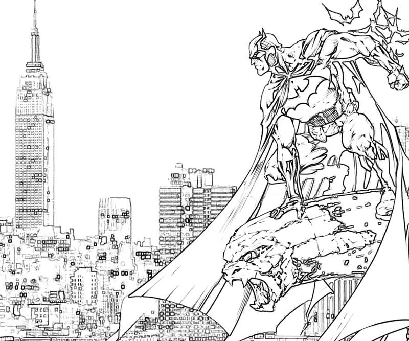 Coloring page: Batman (Superheroes) #77118 - Free Printable Coloring Pages