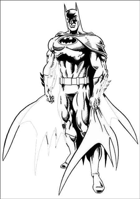 Coloring page: Batman (Superheroes) #77128 - Printable coloring pages
