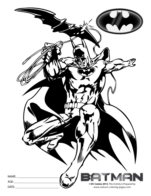 Coloring page: Batman (Superheroes) #77158 - Free Printable Coloring Pages